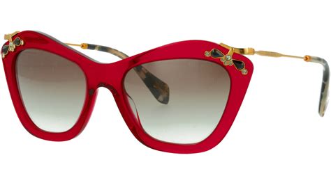 miu miu sunglasses red